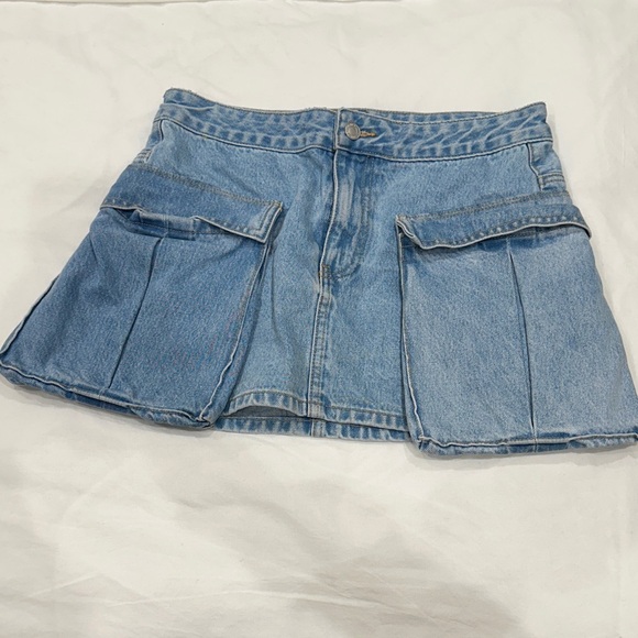 Meshki Dresses & Skirts - Meshki Blue Denim Mini Skirt